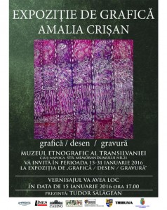 Afis Amalia Crisan 121 x 96 cm muzeu