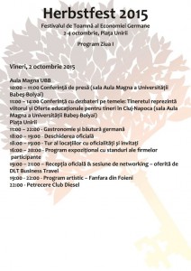 Program Herbstfest 2015 Vineri