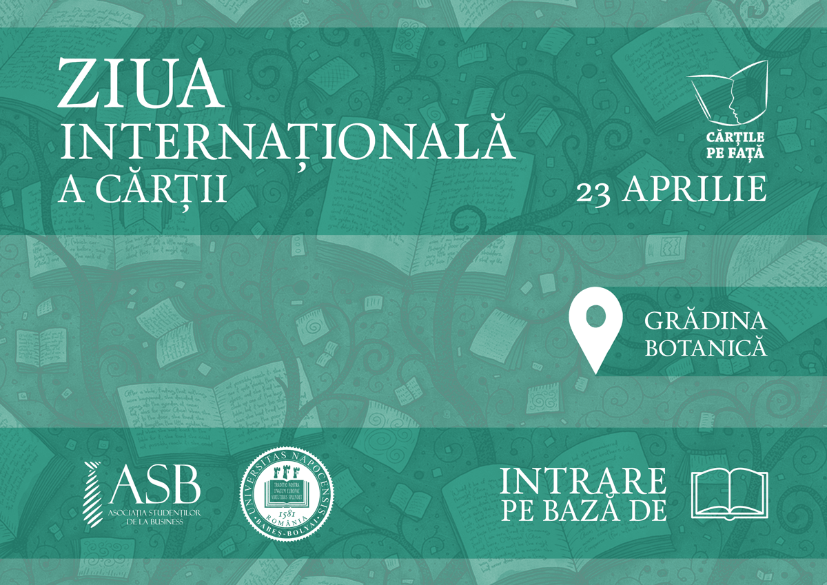 23 Aprilie 2015- Ziua Internaţională a Cărţii, sărbătorită la Cluj