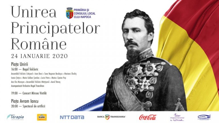 Primăria și Consiliul Local Cluj-Napoca vă invită la celebrarea Zilei de 24 Ianuarie – Unirea Principatelor Române