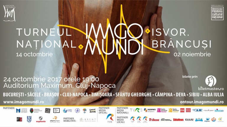 Turneul National Imago Mundi – 10 artiști în 10 săli de concerte din 10 orașe ale României. În 24 octombrie ajunge la Cluj