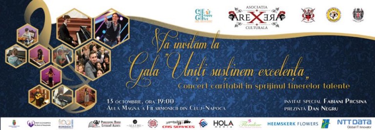 Gala ”Uniți susținem excelența” – concert caritabil. Susține si tu copiii în dezvoltarea potențialului lor artistic.