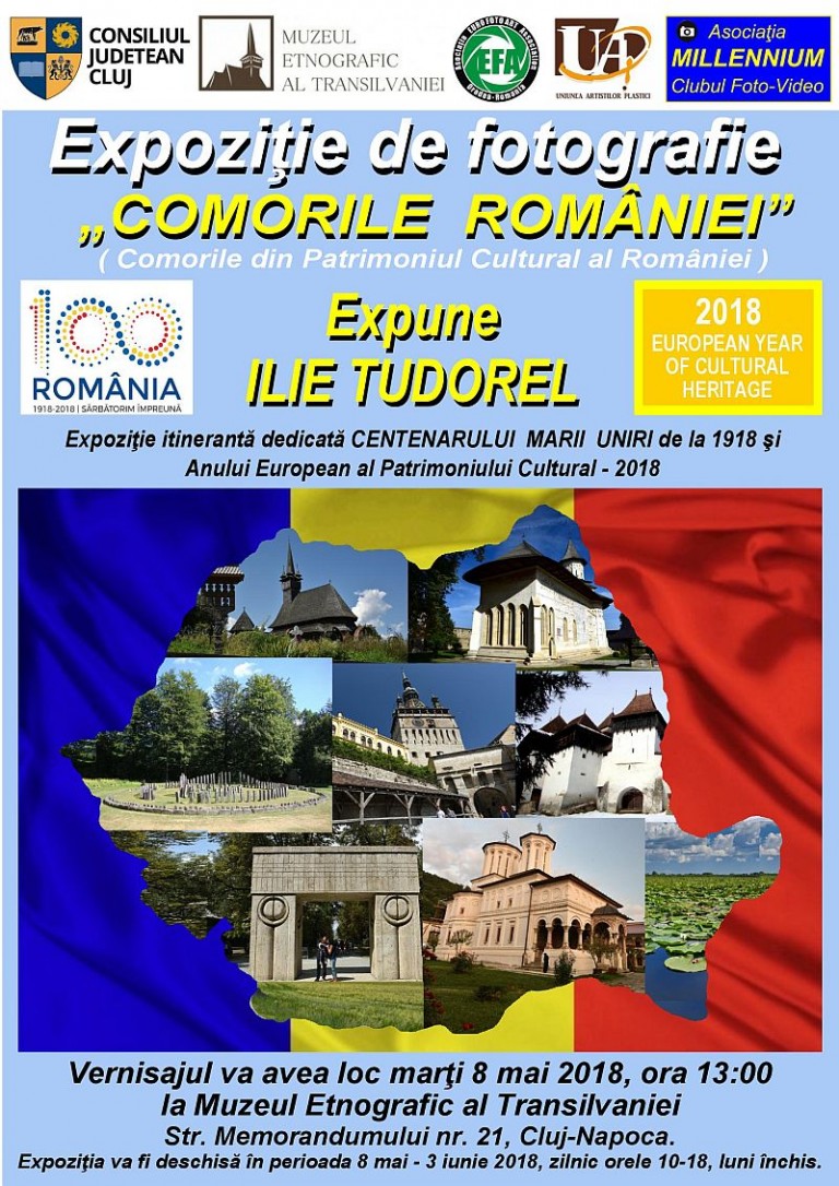 „Comorile României”, la Muzeul Etnografic al Transilvaniei.  Patrimoniul UNESCO al României, prezentat într-o expoziție fotografică de excepție