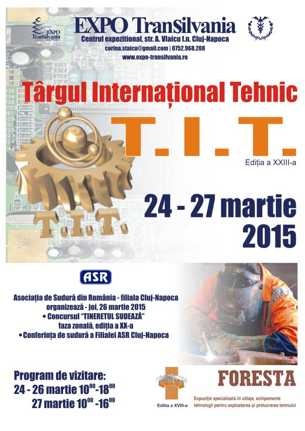T.I.T. – Targul International Tehnic îşi deschide astăzi, porţile.