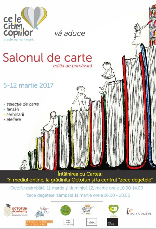 Salonul de carte „Ce le citim copiilor” isi deschide usile aceste zile, la Cluj-Napoca