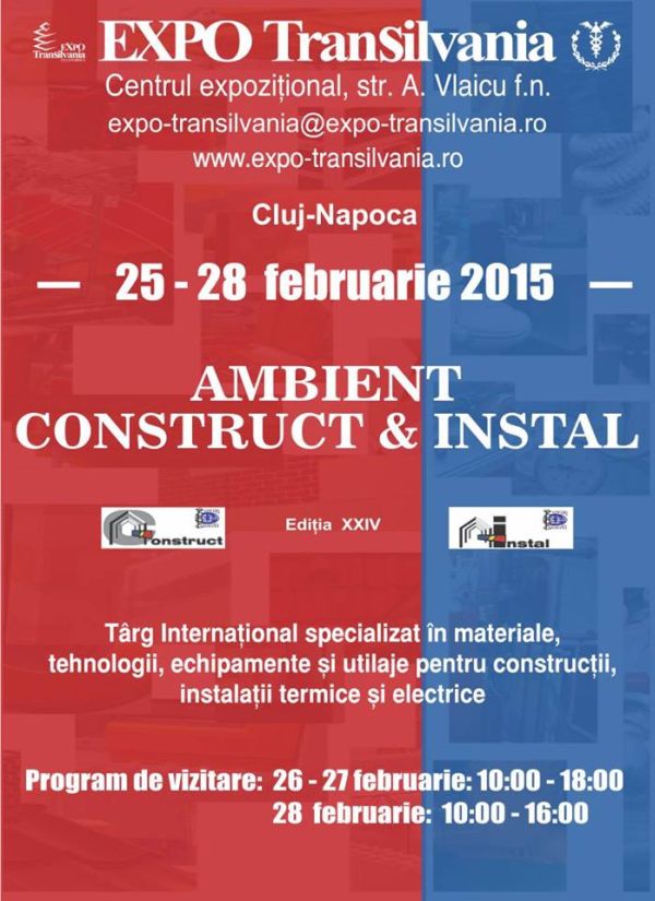 AMBIENT CONSTRUCT & INSTAL revine la Expo Transilvania în perioada 25 – 28 februarie 2015