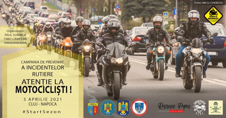 ”Atenție la Motocicliști” – ediția a VIII-a va avea loc în 3 aprilie.