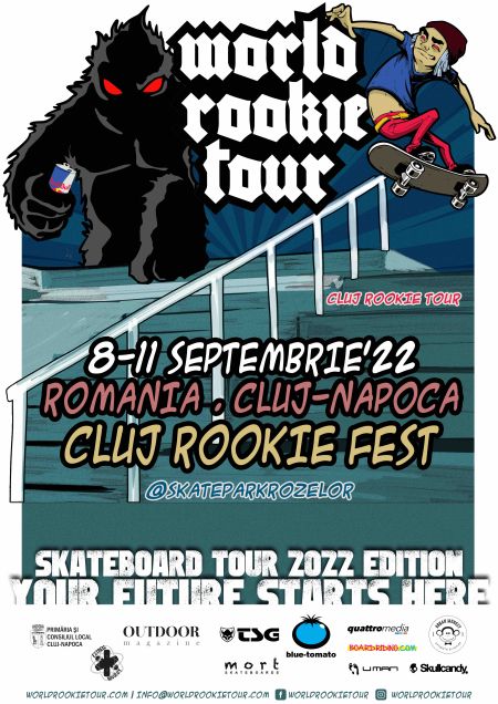 Campionatul Mondial de Skateboarding, știri din cluj, parcul rozelor, Under19, Cluj Rookie Fest, cluj24h