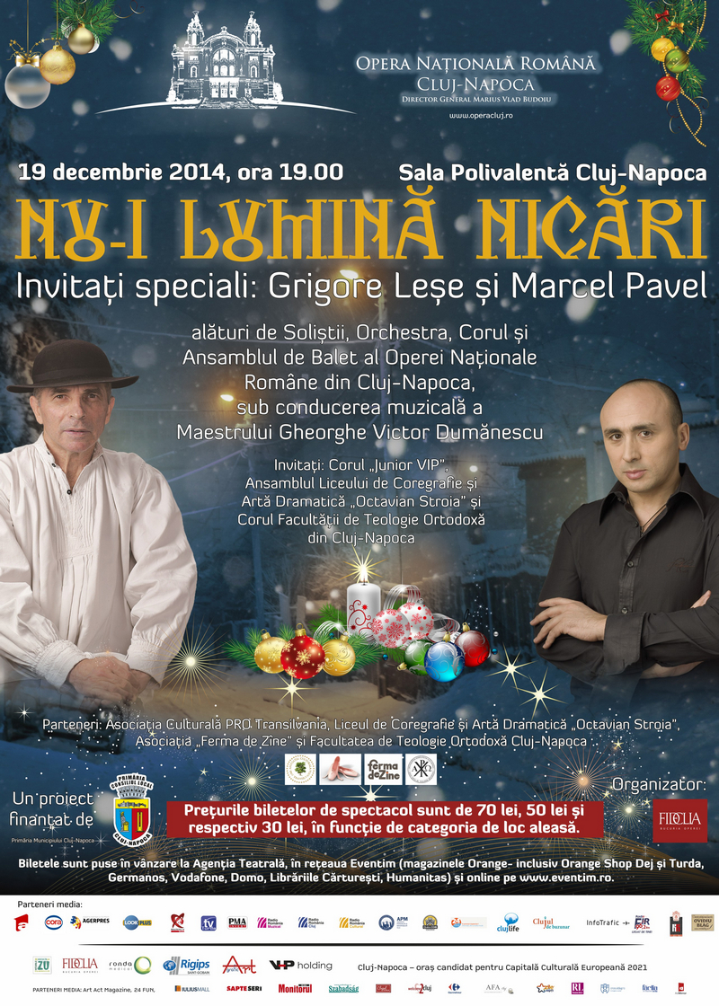 Opera Naţională Română din Cluj-Napoca aduce un concert în premieră naţională la Polivalentă
