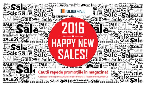 „Happy New Sales”, cu promoții de până la 70%, la Iulius Mall Cluj