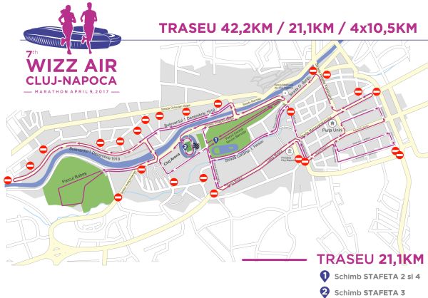 Restricții de circulație cu ocazia Maratonului Internațional Cluj-Napoca – ediția a VII-a