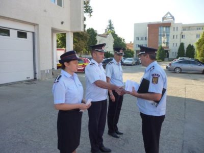 53 de pompieri din cadrul ISU Cluj au fost avansaţi la termen