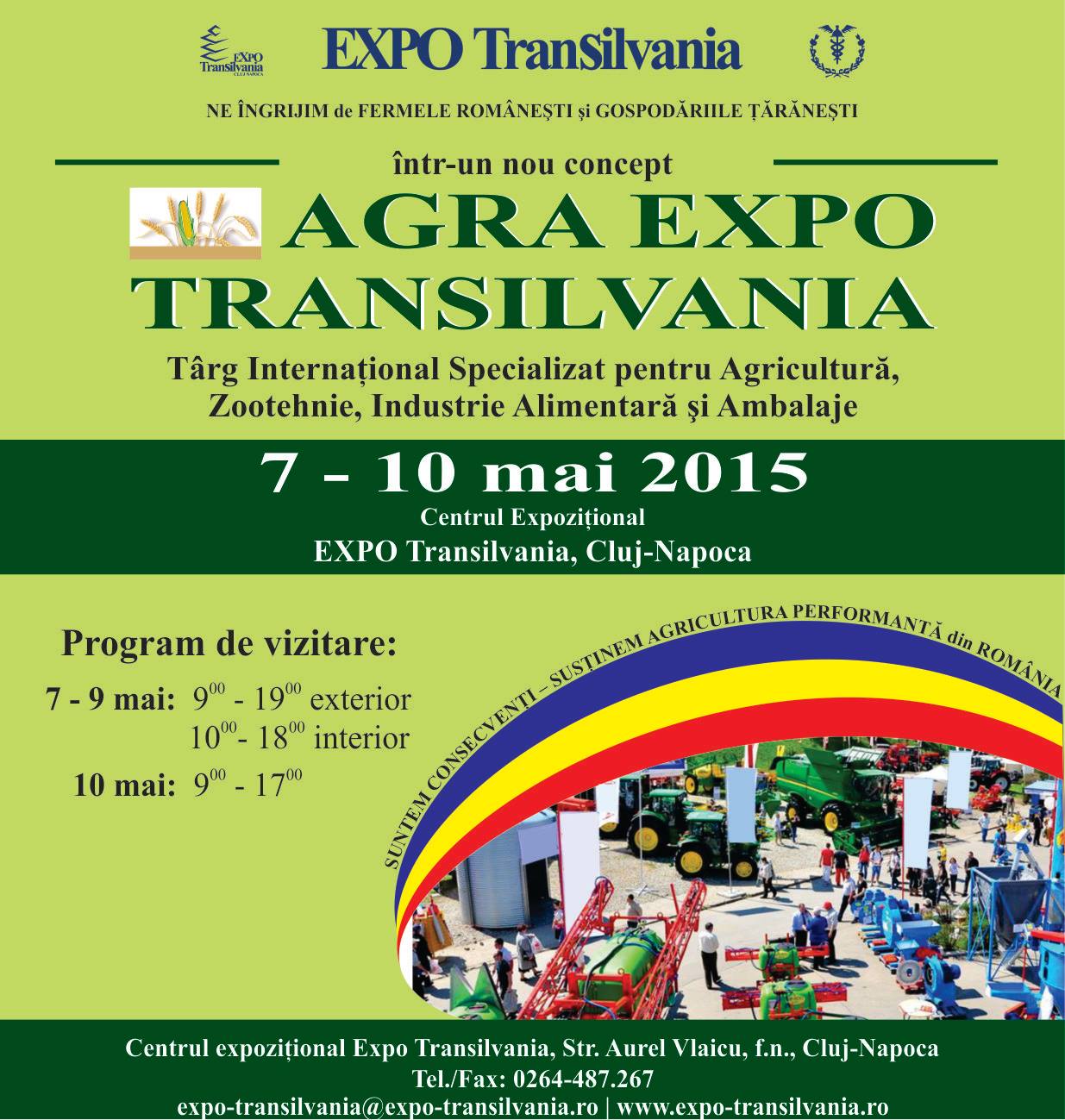 AGRA EXPO TRANSILVANIA-cel mai important eveniment expozitional cu profil agricol din Transilvania