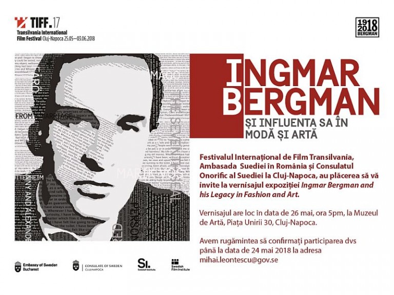 Expoziția -„Ingmar Bergman și Influența Sa în Artă și Modă” la TIFF 2018