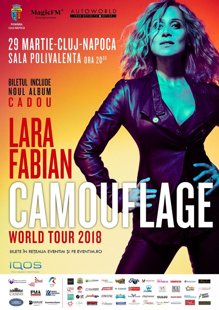 Concert Lara Fabian la Cluj, 29 martie, Sala Polivalenta