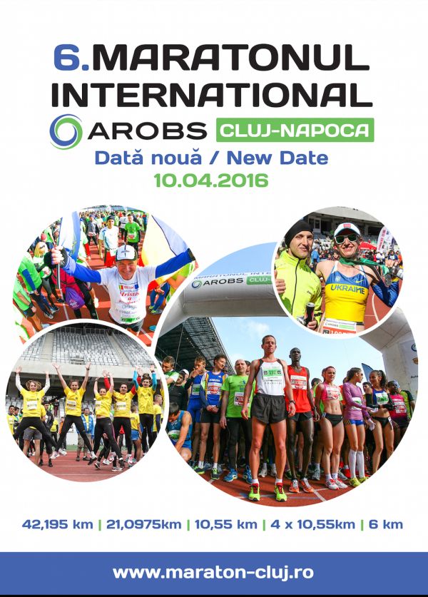 Maratonul Internațional AROBS Cluj-Napoca – Dată nouă de concurs pe 10 aprilie 2016