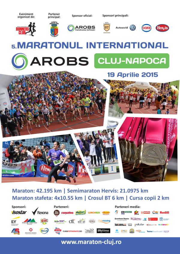 Campania umanitara si primii pasi pentru integrarea Maratonului International Arobs Cluj Napoca in circuitul AIMS