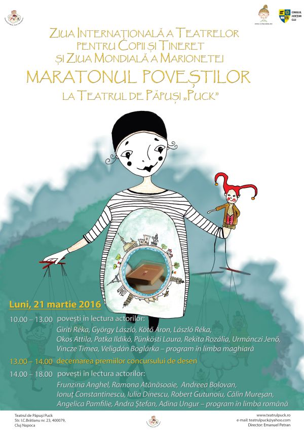 Maratonul poveştilor la Teatrul de Păpuşi Puck