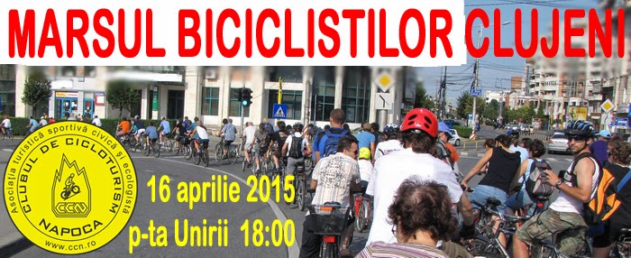 Bicicliştii clujeni ies din nou la marş. De data aceasta ameninţă cu proces Primăria Cluj-Napoca