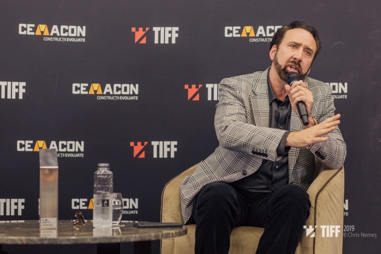 „România e locul în care am făcut filme pe care le iubesc și în care îmi doresc să revin pentru  noi proiecte”  Nicolas Cage, premiat la TIFF 2019.