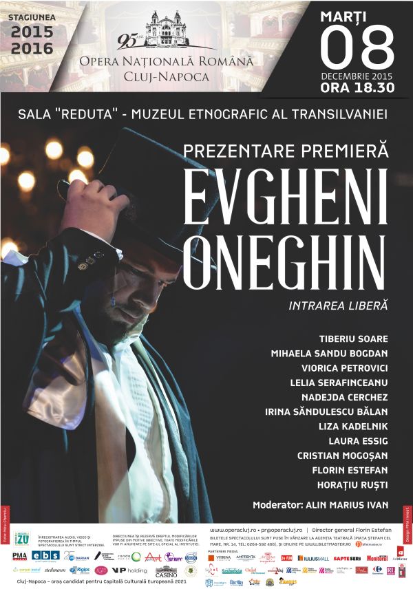 Eveniment muzical inedit la Muzeul Etnografic! Prezentarea Premierei ”Evgheni Oneghin”. O poveste spusă și cântată