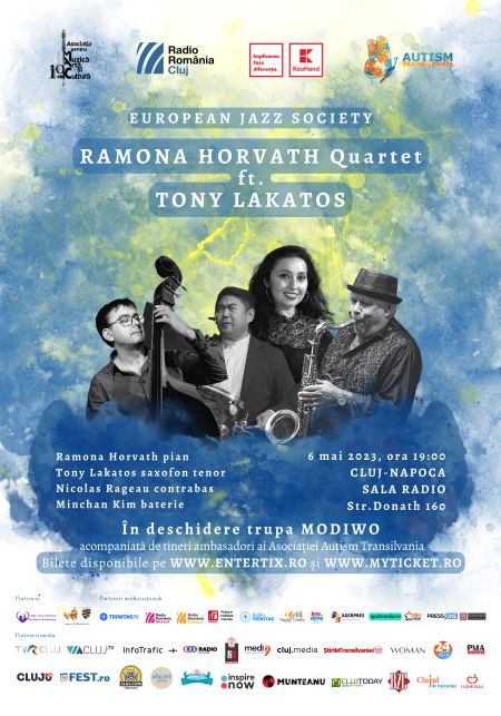 Ramona Horvath Quartet, cluj24h, European Jazz Society, știri din cluj, concert caritabil, Tony Lakatos, sala radio, știri cluj