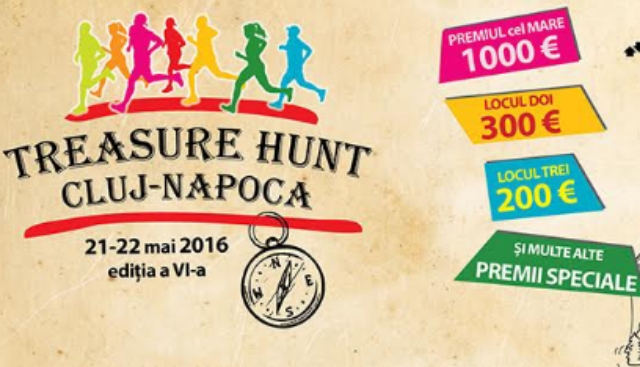 Treasure Hunt a ajuns la cea de-a VI-a ediție. Competiția  se va desfășura în perioada 21-22 mai 2016.