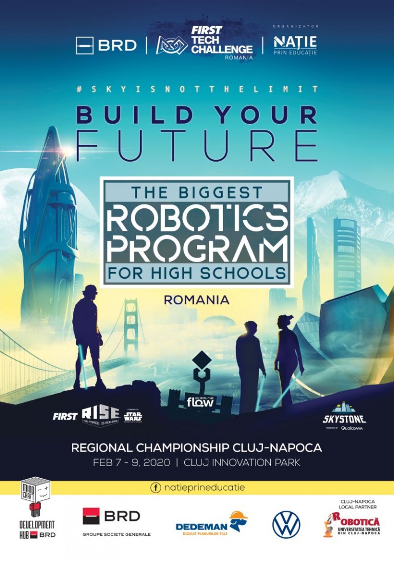 Debutul noului sezol al competiției de robotică BRD FIRST Tech Challenge Romania are loc la Cluj-Napoca, odată cu prima regională de calificare