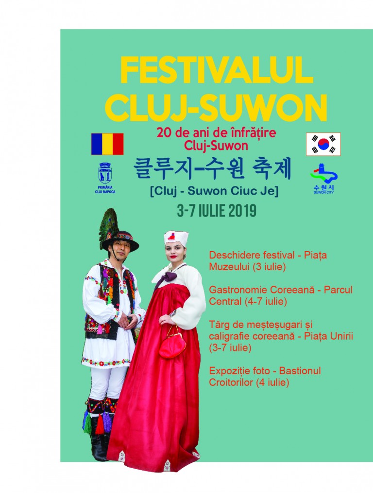 Primul Festival Româno – Coreean celebrează prietenia de 20 de ani dintre Cluj- Napoca și Suwon