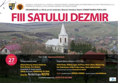 Sărbători ale fiilor satului şi ale portului popular, în week-end, la Gădălin, Jucu, Dezmir şi Cătina