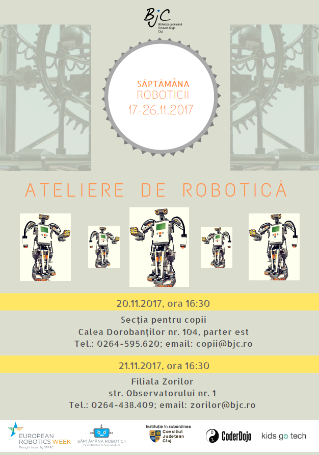EU Robotics – copiii şi roboţii, împreună la bibliotecă!