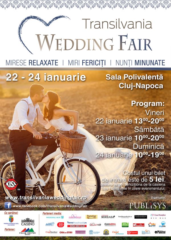 Sala Polivalentă Cluj-Napoca va fi, în acest weekend, gazda târgului de nunți Transilvania Wedding Fair