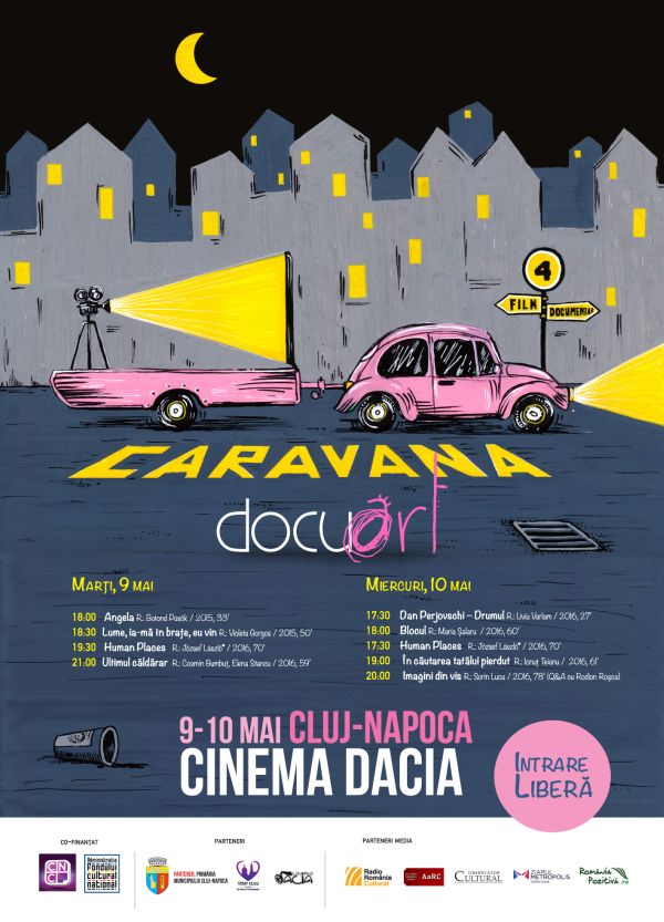 Caravana Docuart va proiecta filme documentare româneşti  la Cinema Dacia în zilele de 9 şi 10 mai.