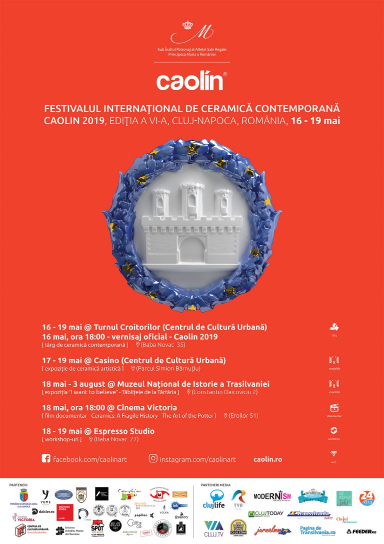 Festivalul CAOLIN a ajuns la cea de a VI-a ediție și vine la Cluj cu expoziție internațională de ceramică, film documentar și alte suprize.