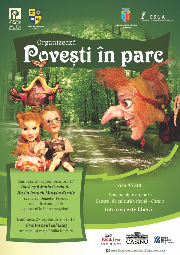 „Povești în parc”, la a treia ediție, în cadrul Bookfest Cluj