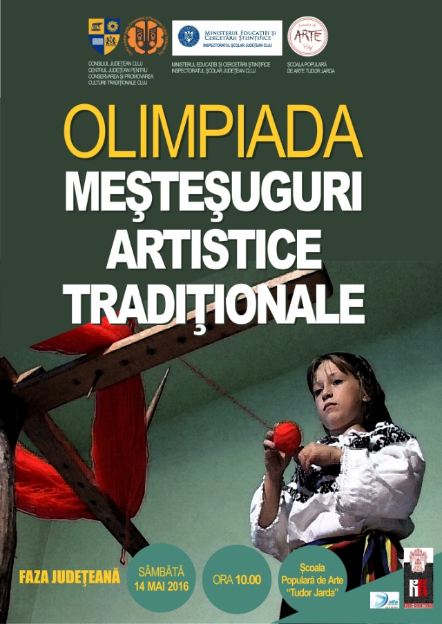 Olimpiada ,,Meşteşuguri Artistice Tradiţionale” la Şcoala Populară de Arte ,,Tudor  Jarda”