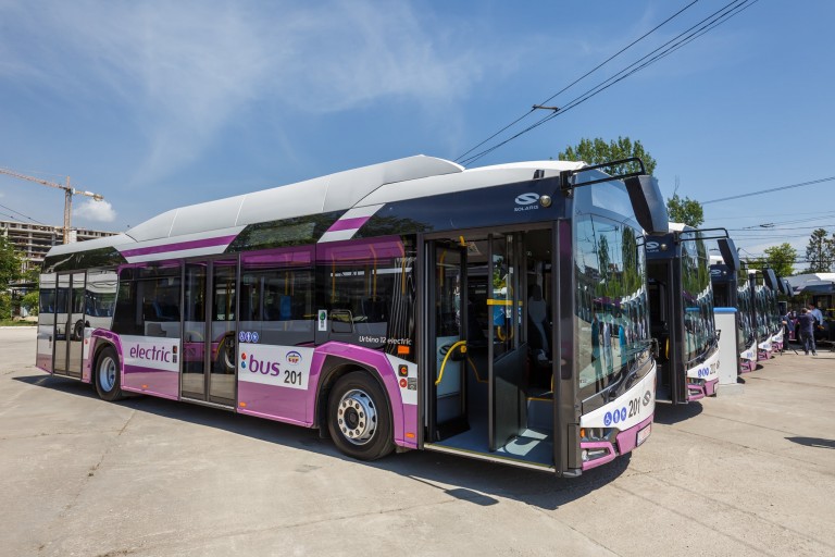 10 autobuze electrice au intrat în circulație la Cluj-Napoca