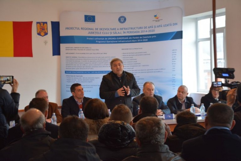 A fost semnat primul contract de lucrări din județul Cluj, aferent Proiectului regional de apă în valoare de 355,6 milioane de euro