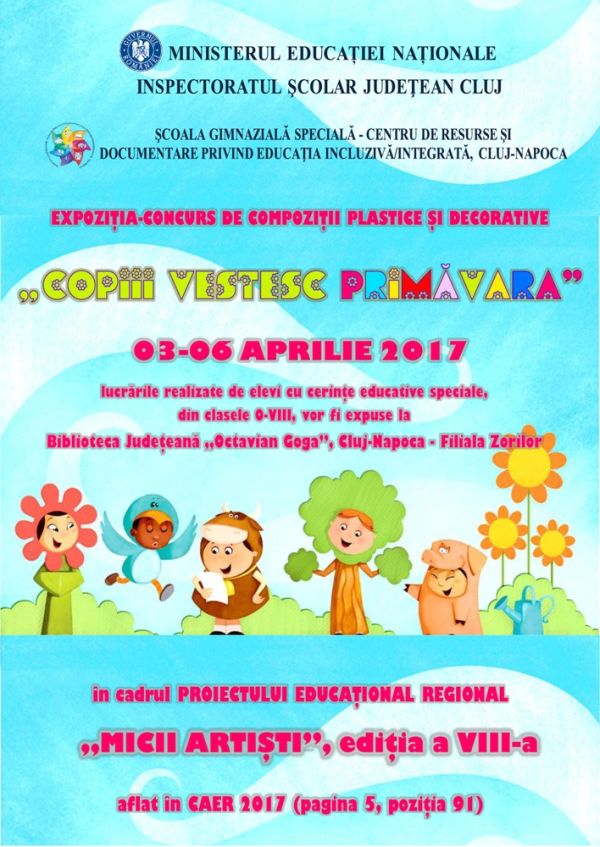 Concurs Regional de Compoziții Plastice și Decorative „Copiii vestesc primăvara”