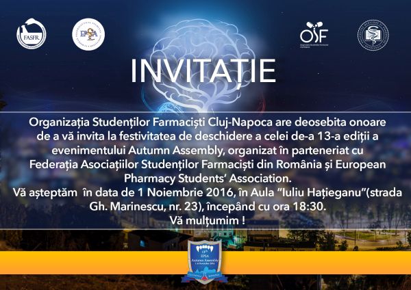 Congresul European al Studenților Farmaciști – Adunarea de Toamnă