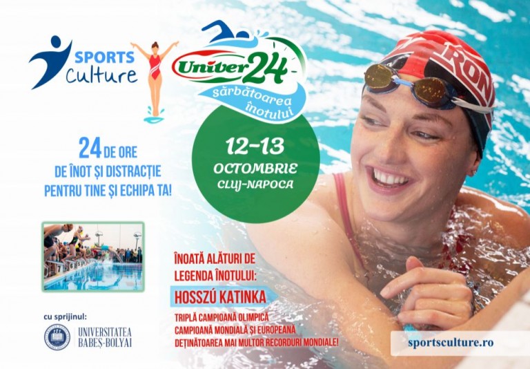 „Univer 24 – Sărbătoarea înotului”, a doua ediție a evenimentului de înot de 24h  organizat sub deviza “Toți pentru înot și înot pentru toți!”