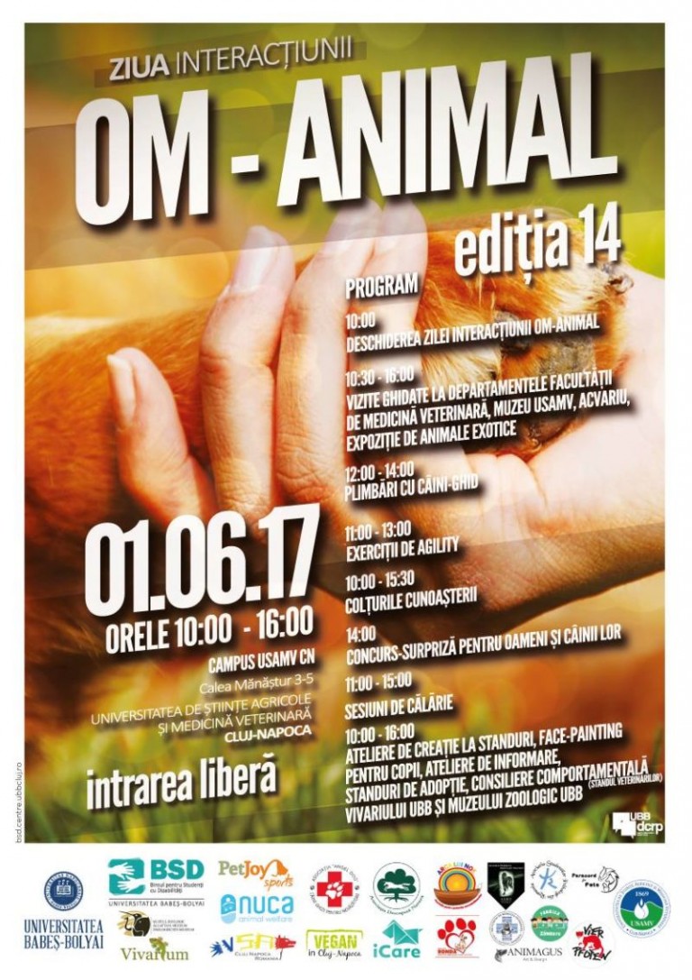 Ziua Interacțiunii Om-Animal (ZIOA)- 1 iunie 2017
