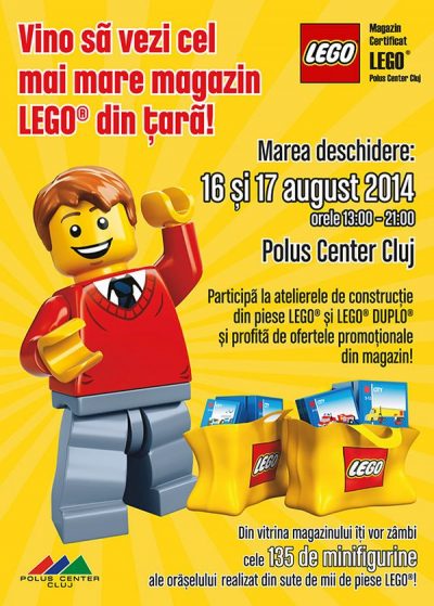 Cel mai mare magazin LEGO® din România se deschide la Polus Center Cluj