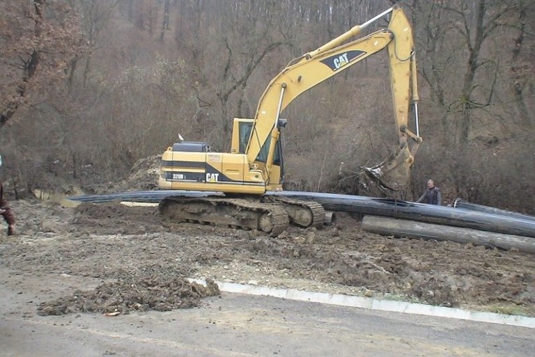 Încep lucrările de canalizare în localitatea clujeană Aghireșu