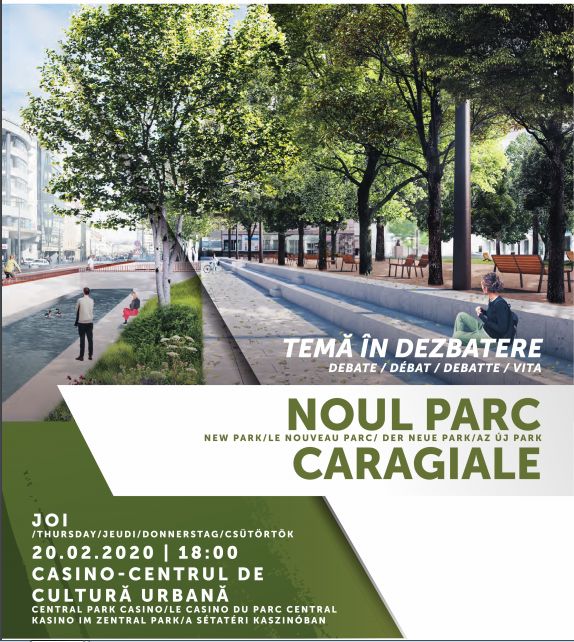 Clujenii, invitati la o dezbatere a CIIC despre noul parc Caragiale.