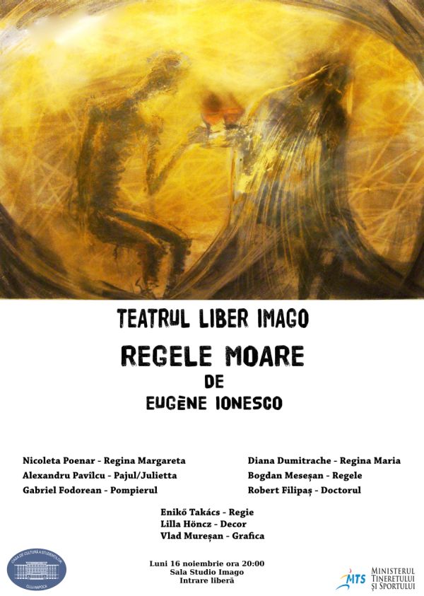 Regele Moare de Eugène Ionesco, în premieră la Teatrul Imago