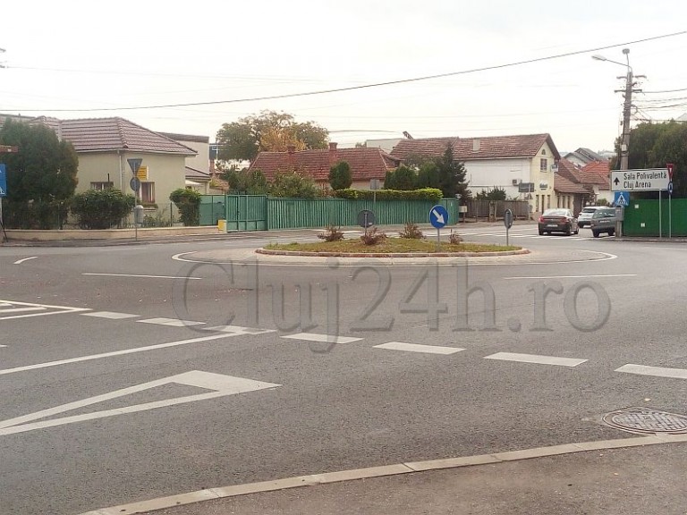 lucrari piata 14 iulie, sens giratoriu, cluj24h.ro, știri din cluj, restricții de circulație