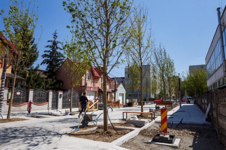 Cluj-Napoca: Lucrarile la prima strada smart din Romania se apropie de final