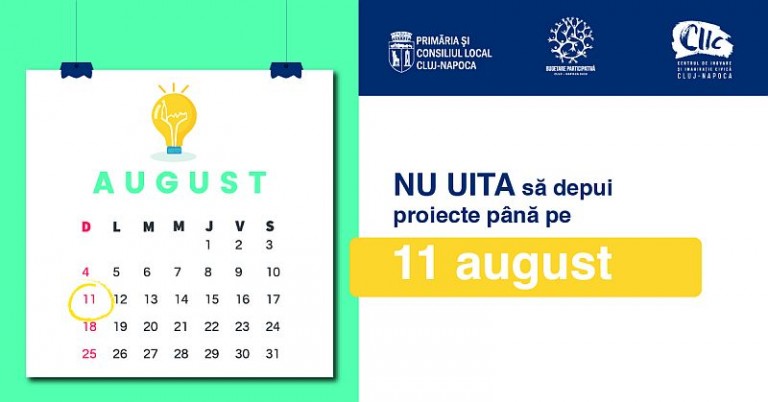 Ultimele 6 zile în care se mai pot depune proiecte în cadrul procesului Bugetare participativă Cluj-Napoca 2019