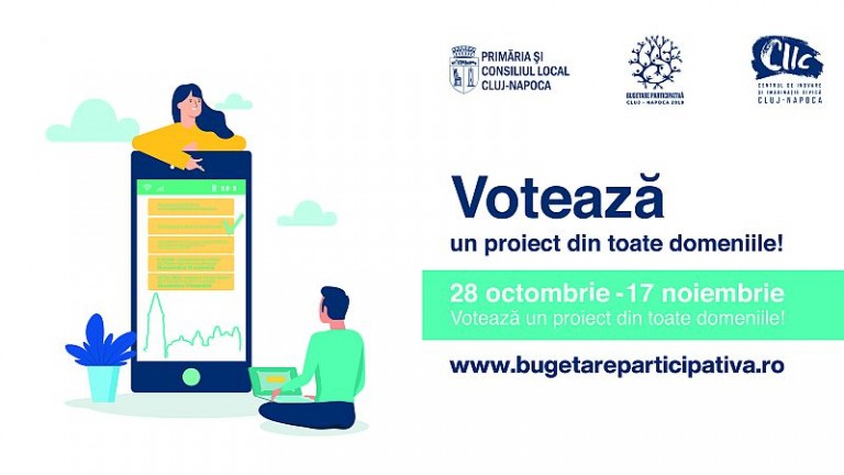 A început votul final în cadrul procesului Bugetare participativă Cluj-Napoca 2019